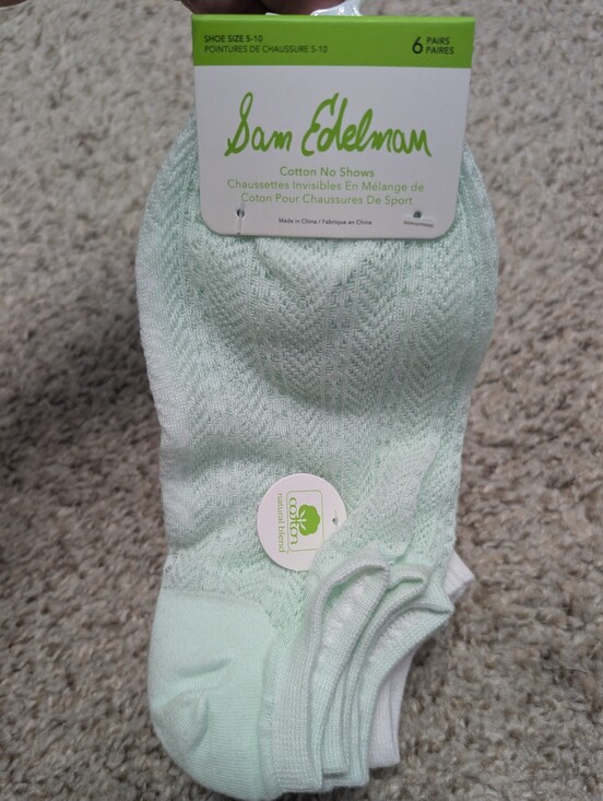 Sam Edelman Accessories - Sam Edelman Lace Cotton No Show Ankle Socks (6 Pairs)